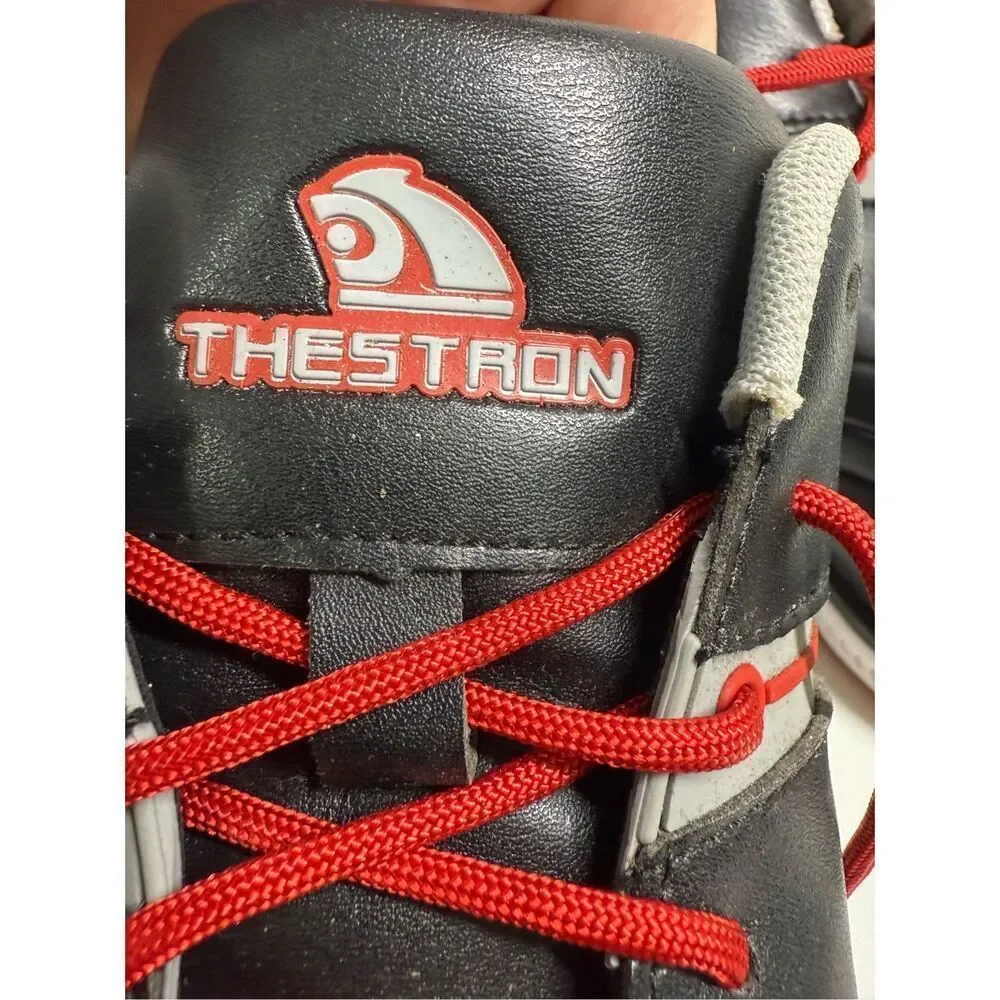Thestron Men’s Golf Leather Shoes Black Size 12,5